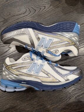 Men's New Balance 1906R Sneakers White/Silver/Blue size 8.5